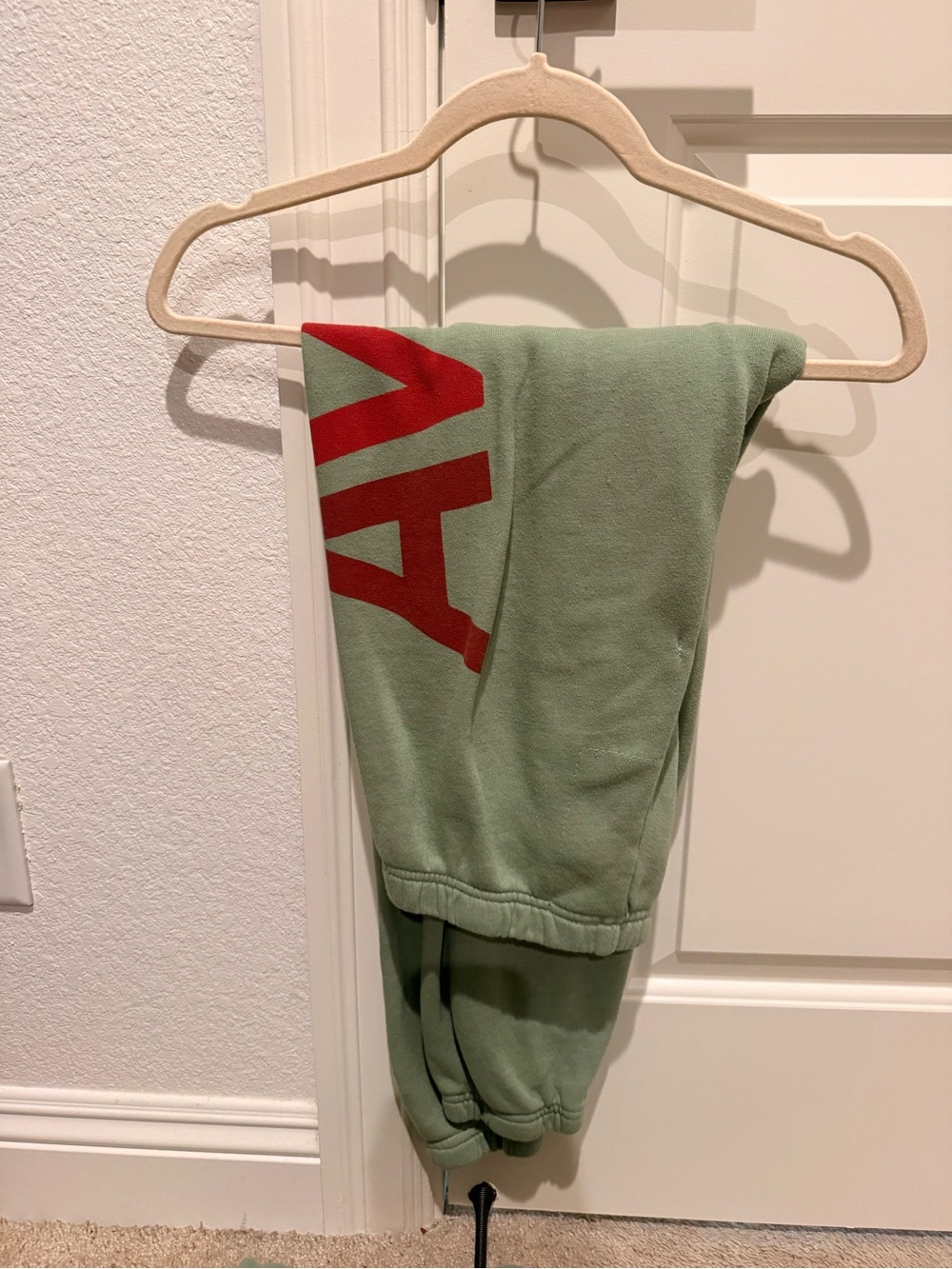 Aviator Nation Sage Green Hoodie Sweatpants SET both XS - Picture 4 of 6